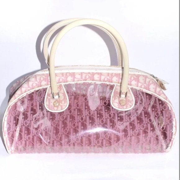 Pink Dior transparent bowling bag - Picture 3 of 4